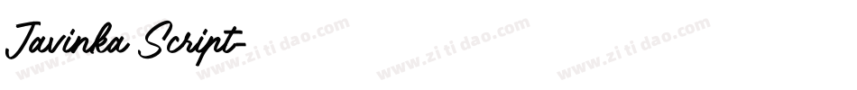 Javinka Script字体转换